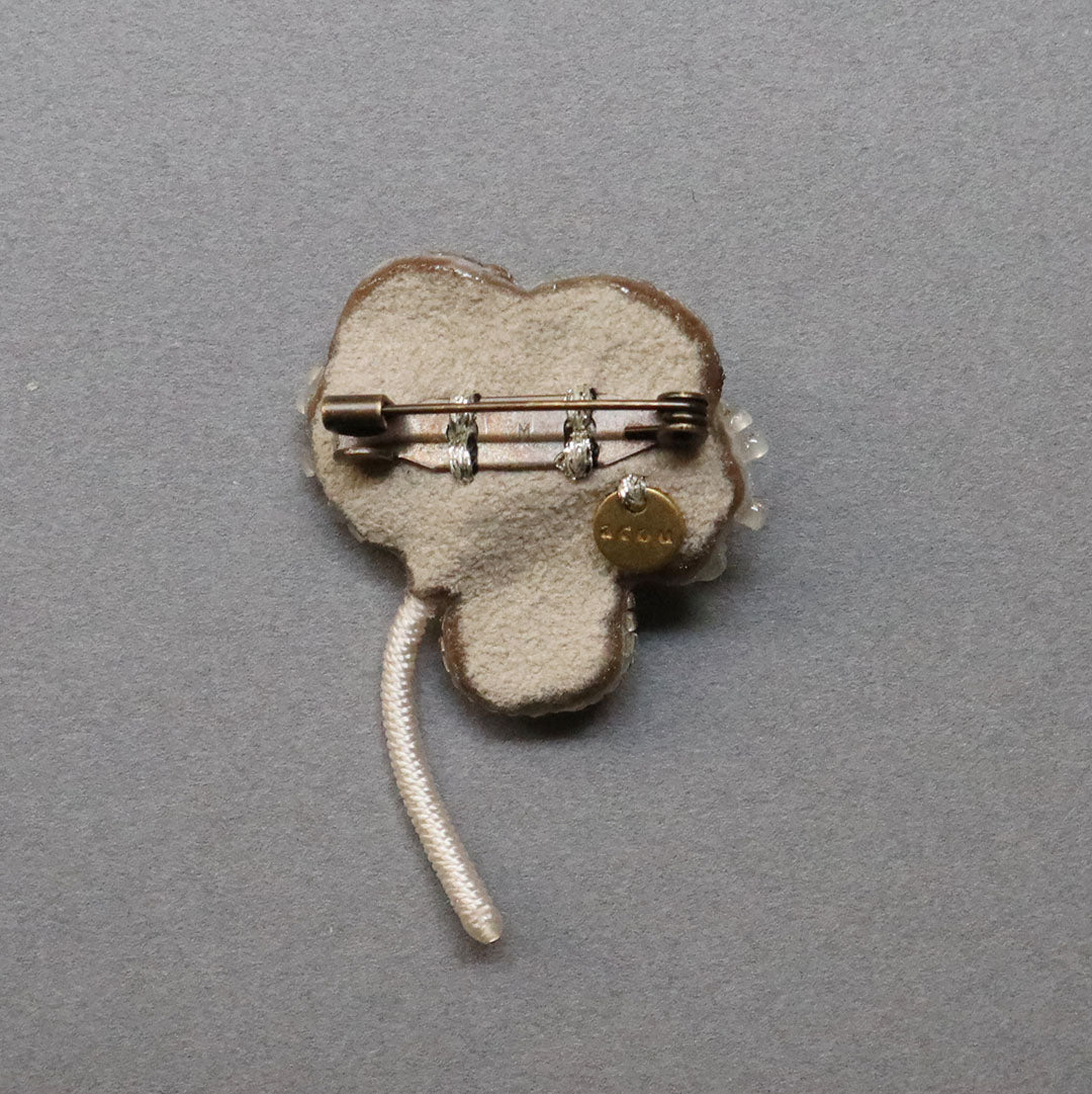 完成品》小林彩乃 ブローチ viola – the linen bird