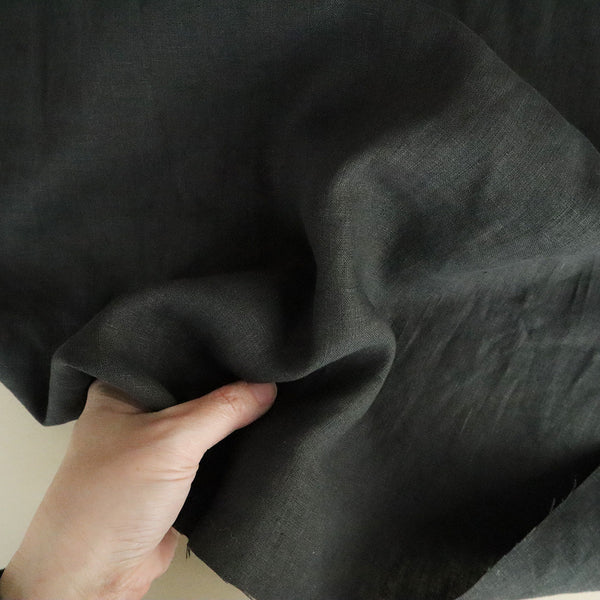 プレーンリネン　ダークグレー