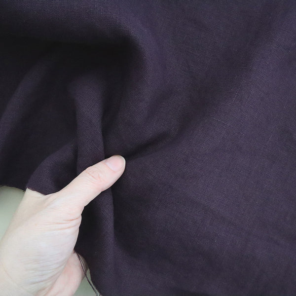 プレーンリネン　ボルドー