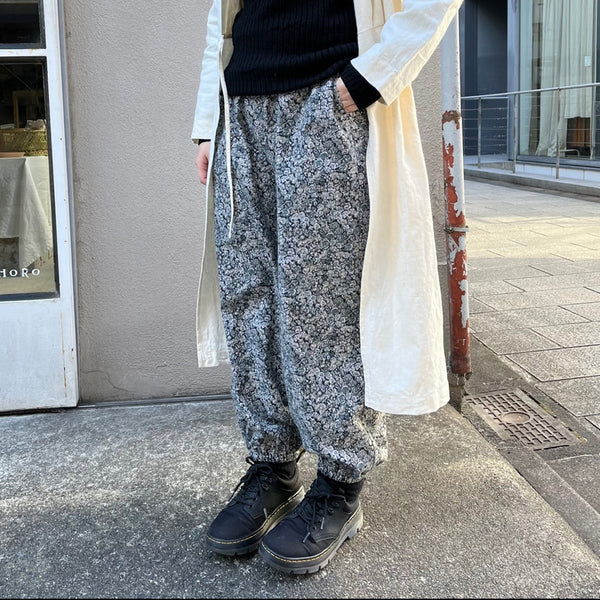 『ギャザーパンツ』柄生地で仕立てても◎