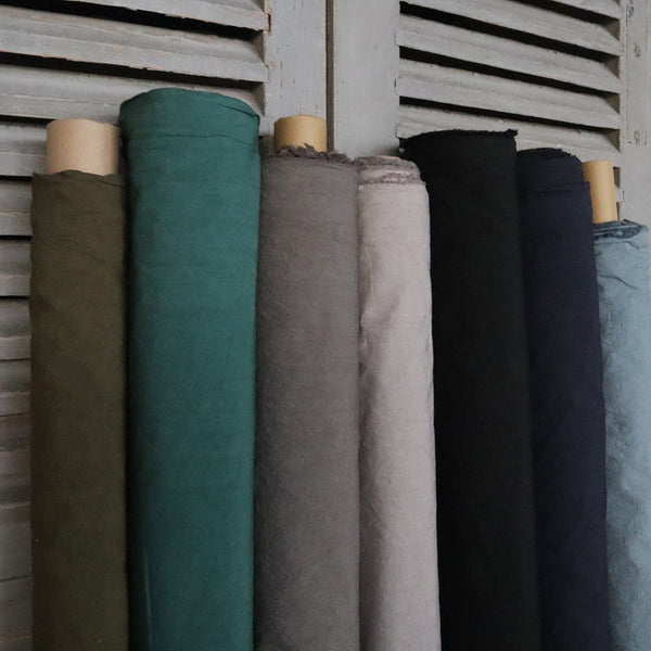 コットンリネンタイプライター　グレージュ