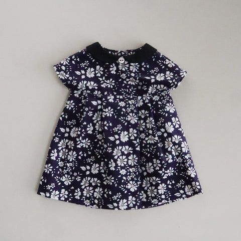 【材料セット　新作】クゥクゥ着せ替え　丸襟のワンピースとストラップシューズ （コーデュロイ）