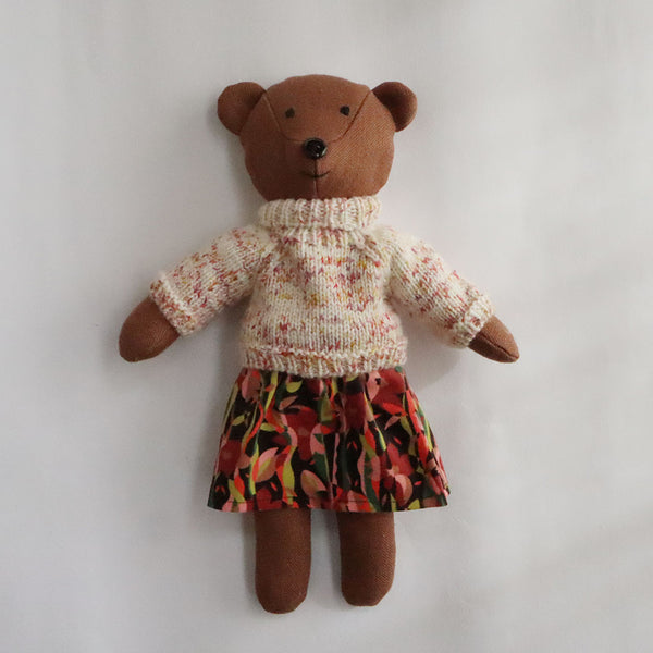 【材料セット　新作】クゥクゥ着せ替え　カーゴパンツとギャザースカート（コーデュロイ）