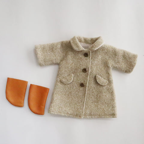 【材料セット】クゥクゥの着せ替え　コートとブーツ