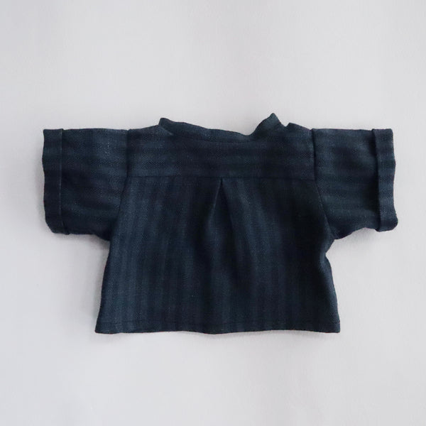 【材料セット　新作】フラクシィ着せ替え　お店コーディネート ブルーストライプ×ブラックデニム