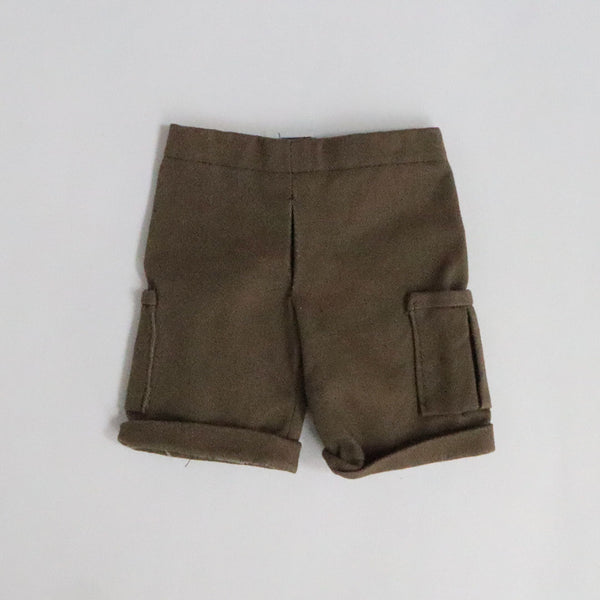 【材料セット　新作】クゥクゥ着せ替え　カーゴパンツとギャザースカート（コーデュロイ）