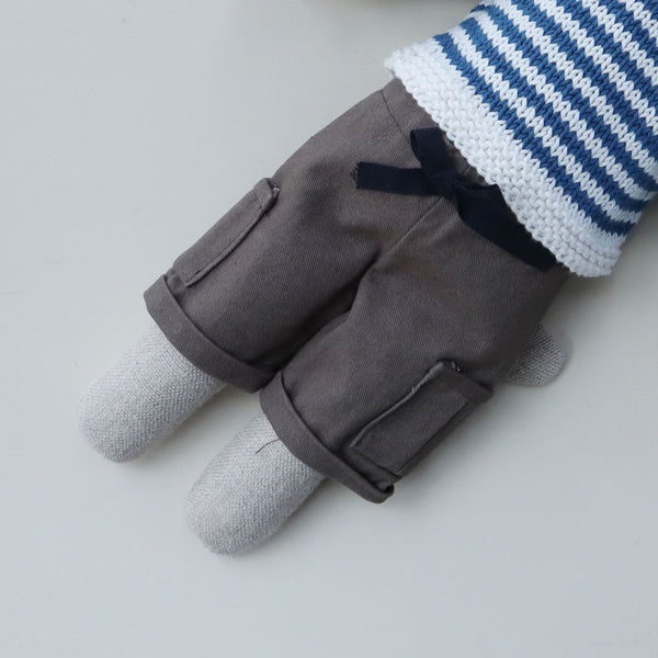 【材料セット　新作】クゥクゥ着せ替え　カーゴパンツとギャザースカート（コーデュロイ）