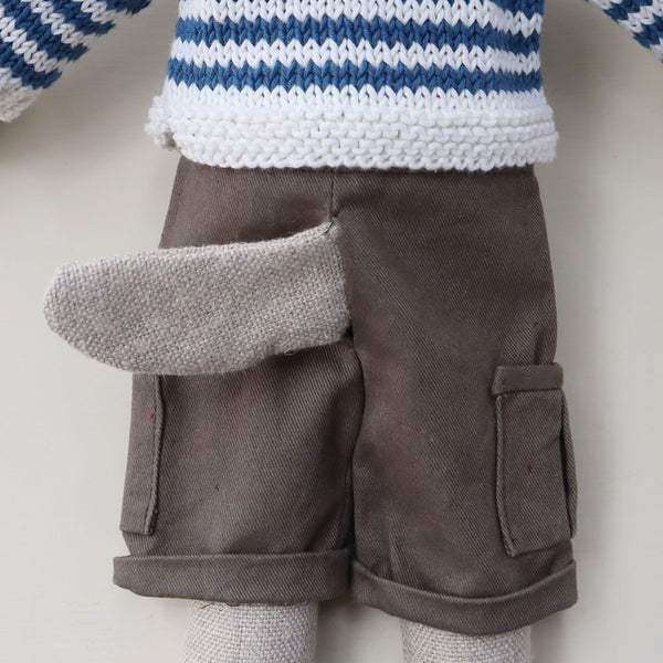 【材料セット　新作】クゥクゥ着せ替え　カーゴパンツとギャザースカート（コーデュロイ）