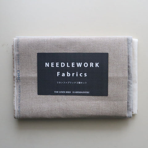 needlework fabrics　リネンファブリック3種セット