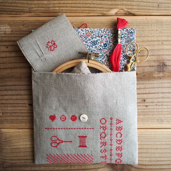 12cmの刺しゅう枠が入ります